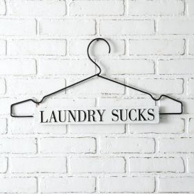 Laundry Sucks Funny Wall Art Decor - Perfect for Laundry Room Decor