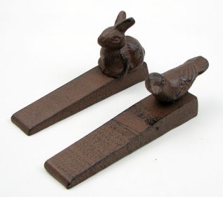 Bird & Rabbit Cast Iron Door Stop