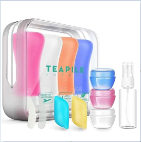 4 Pack Travel Bottles, 3oz Leak Proof Travel Accessories Containers Toiletries,Travel Shampoo And Conditioner Bottles,Perfect For Business Or Personal (Option: Multi colour)