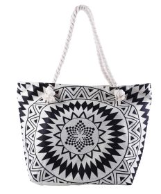 Summer Bag Bohemian Multifunctional Waterproof Beach Bag Swimsuit Storage Wash Bag Portable Women's Tote Bag With Zipper (Color: Bohemia, Ships From: CN)