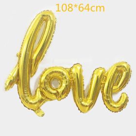 18inch Round White Gold Glitter Print Mr & Mrs LOVE foil Balloons bride to be marriage Wedding Decor Valentine Day Supplies (Color: B02, Ballon Size: 10inch)